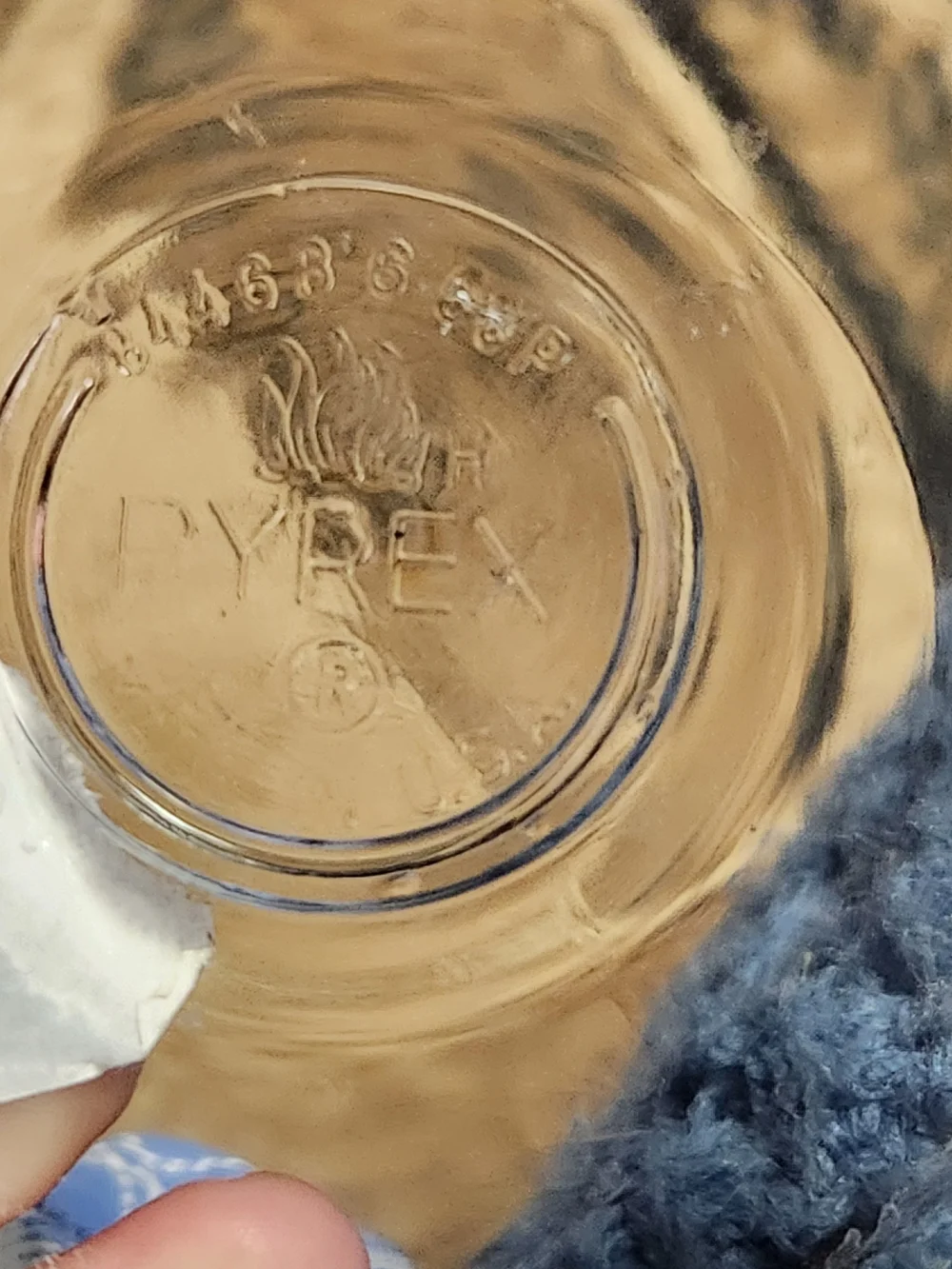 Pyrex clear glass